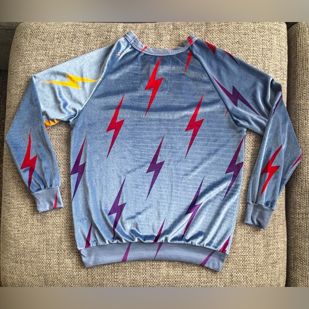 Aviator Nation Blue Lightning Bolt Sweatshirt - Picture 3 of 7